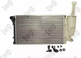 LORO 0160170023 Радиатор системы охлаждения с компенсационным бачком. FIAT: PANDA (169 ) 1.1i/1.2i/1.2i 4x4/1.2LPG/1.2Natural Power mtrs. 187A1.000/188A4.000 03- (МКПП/AC-)
