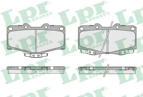 LPR 05P058 Колодки тормозные дисковые