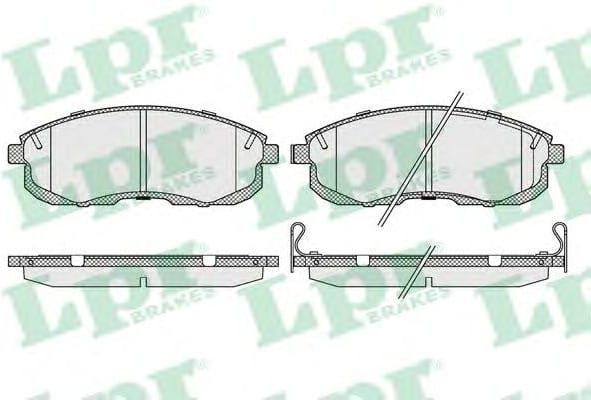LPR 05P090 Колодки тормозные дисковые