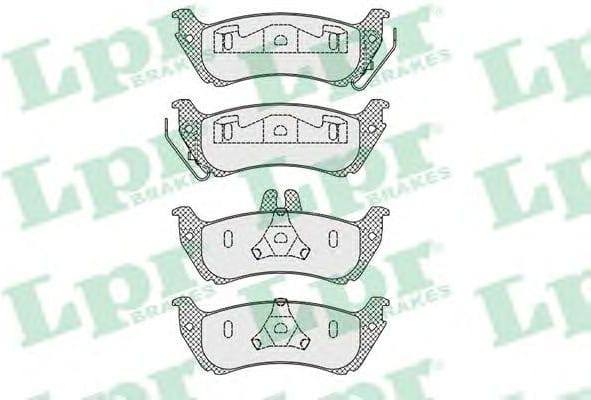 LPR 05P1000 Колодки тормозные MERCEDES W163 ML 230-430 12.98-08.00 задние