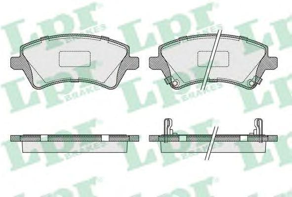 LPR 05P1002 Колодки тормозные дисковые