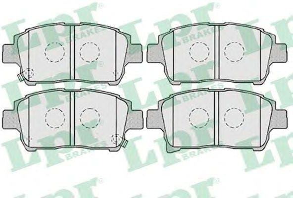 LPR 05P1003 Колодки тормозные TOYOTA COROLLA/PRIUS/YARIS 1.0-1.6 99- передние