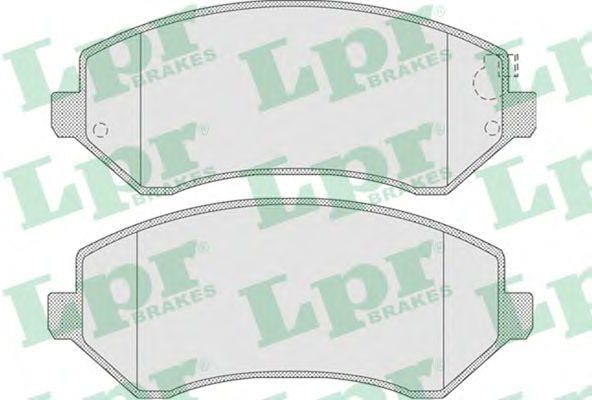 LPR 05P1005 Колодки тормозные CHRYSLER VOYAGER 2.4-3.3 00-/JEEP CHEROKEE 2.4-3.7 01-передние