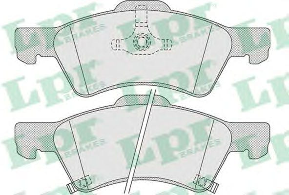 LPR 05P1006 Колодки тормозные дисковые