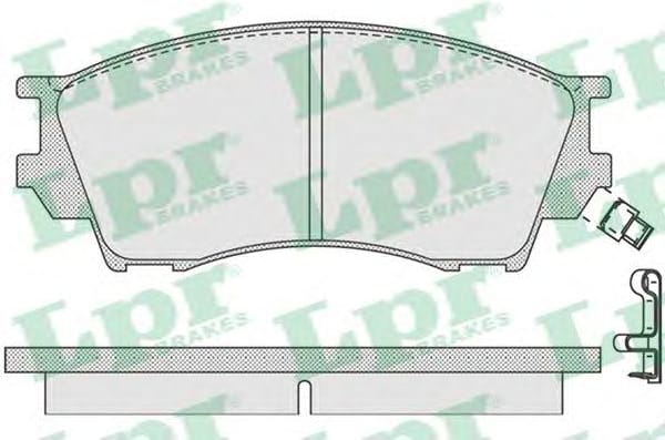 LPR 05P1019 Колодки тормозные MAZDA XEDOS 9 93-01 передние