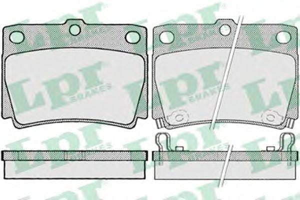 LPR 05P1029 Колодки тормозные дисковые