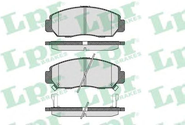 LPR 05P1071 Колодки тормозные HONDA CIVIC 01-05/FR-V 1.7-2.2 05-/STREAM 1.7/2.0 01- передние