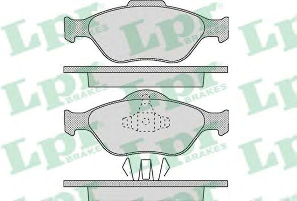 LPR 05P1088 Колодки тормозные дисковые