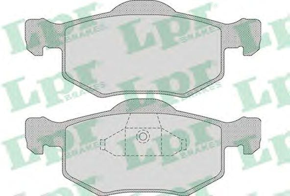 LPR 05P1091 Колодки тормозные дисковые