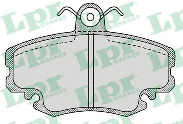 LPR 05P1107 Колодки тормозные RENAULT LOGAN 04-/SANDERO 08-/CLIO 91- передние без датчика