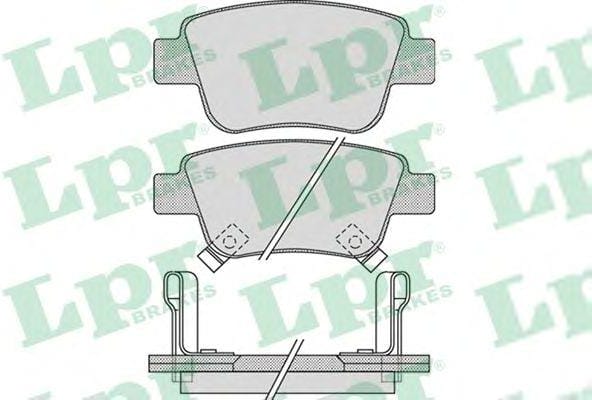 LPR 05P1113 Колодки тормозные TOYOTA AVENSIS 03>/COROLLA VERSO 04> задние