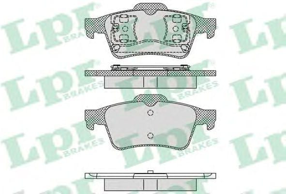 LPR 05P1189 Комплект тормозных колодок 05P1189