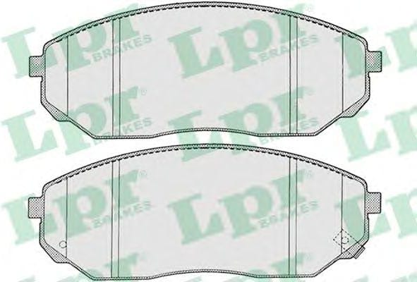 LPR 05P1207 Колодки тормозные дисковые