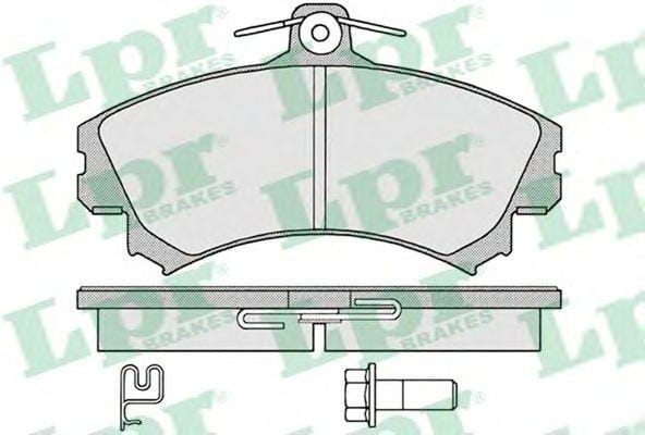 LPR 05P1221 Колодки тормозные MITSUBISHI CARISMA 98>05/COLT 08>/VOLVO S40 передние