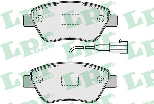 LPR 05P1225 Колодки тормозные дисковые