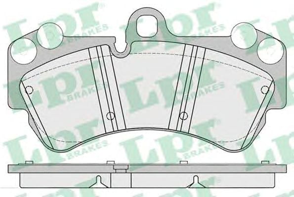 LPR 05P1226 Колодки тормозные дисковые