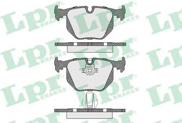 LPR 05P1231 Колодки тормозные дисковые