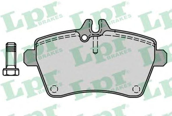 LPR 05P1242 Колодки тормозные дисковые