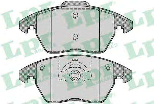 LPR 05P1248 Колодки тормозные дисковые
