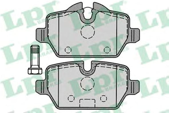 LPR 05P1249 Колодки тормозные дисковые
