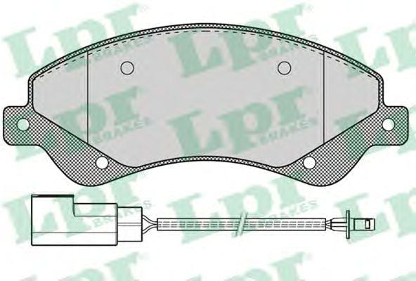 LPR 05P1259 Колодки тормозные FORD TRANSIT 06- 280/300-Series передние с датчиком