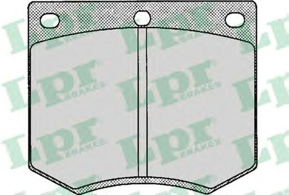 LPR 05P126 Колодки тормозные FORD GRANADA/TAUNUS 70-85 передние