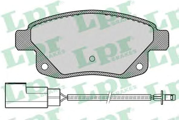LPR 05P1261 Колодки тормозные дисковые