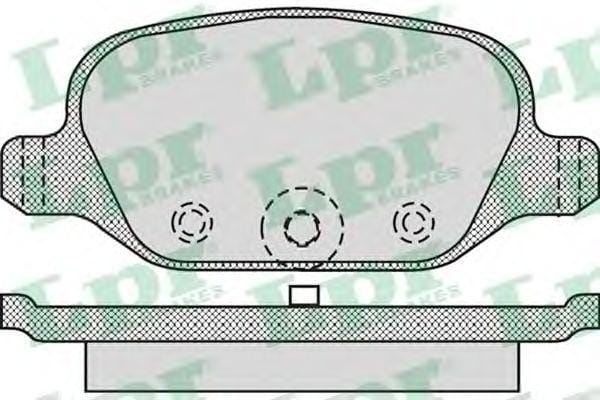 LPR 05P1265 Колодки тормозные дисковые задн