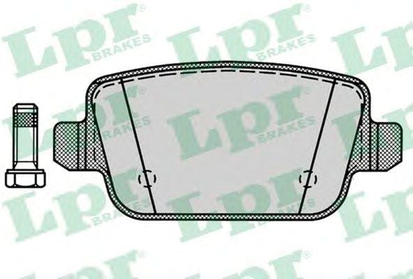 LPR 05P1272 Колодки тормозные FORD GALAXY/MONDEO/S-MAX/VOLVO S80/XC70/FREELANDER 06- задние