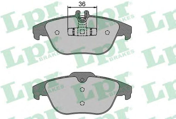 LPR 05P1274 Колодки тормозные MERCEDES W204/X204 07- задние