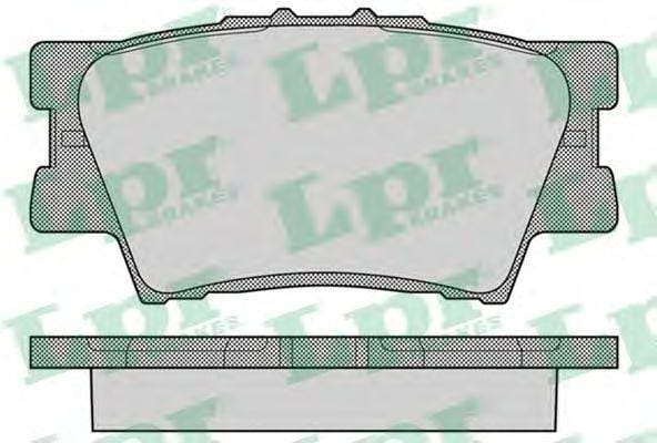 LPR 05P1281 Колодки тормозные дисковые