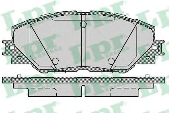 LPR 05P1282 Комплект тормозных колодок 05P1282