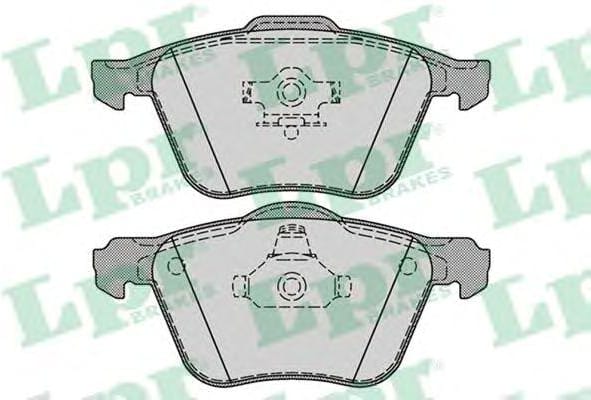 LPR 05P1286 Колодки тормозные VOLVO S60/V70/S80/XC70/XC90 98- передние