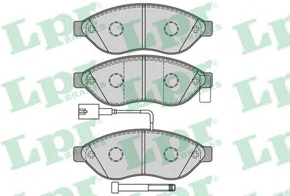 LPR 05P1287 Комплект тормозных колодок 05P1287