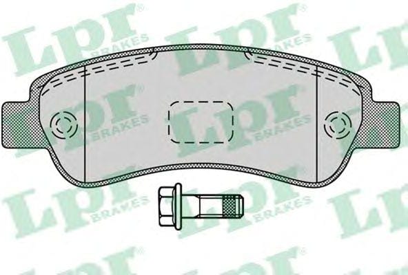 LPR 05P1289 Колодки тормозные дисковые