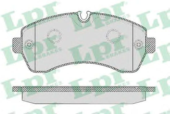 LPR 05P1295 Колодки тормозные MERCEDES-BENZ SPRINTER 06>/CRAFTER (5т) 06> передние