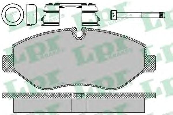 LPR 05P1297 Колодки тормозные IVECO DAILY 99- передние