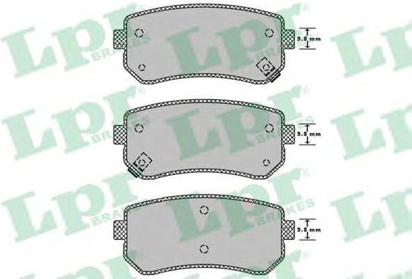LPR 05P1344 Колодки тормозные KIA CEED/RIO/SPORTAGE/HYUNDAI ACCENT/i20/i30/ix35 задние