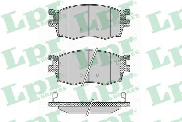 LPR 05P1345 Колодки тормозные HYUNDAI ACCENT/i20/KIA RIO 05- передние
