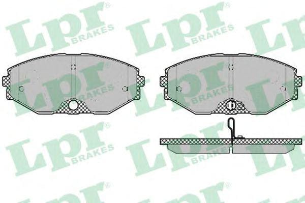 LPR 05P1357 Колодки тормозные NISSAN MAXIMA QX (A33) 2.0-3.0 00- передние