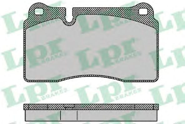 LPR 05P1376 Колодки тормозные VOLKSWAGEN TOUAREG 02- передние