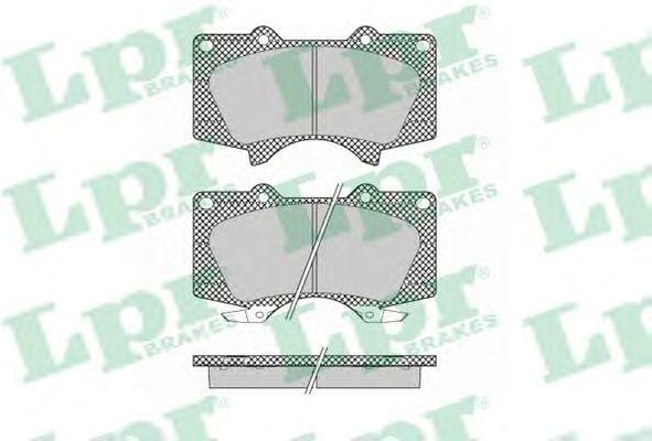 LPR 05P1379 Колодки тормозные TOYOTA LC 120 4.0/3.0D/MITSUBISHI PAJERO 06> передние