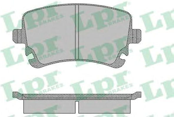 LPR 05P1398 Колодки тормозные дисковые