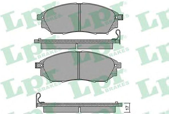LPR 05P1406 Колодки тормозные дисковые