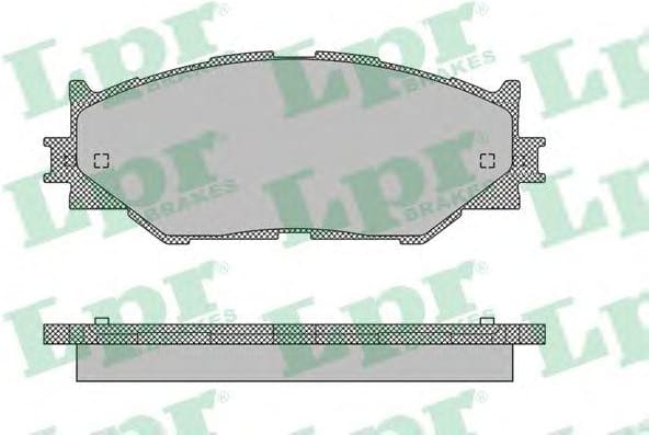 LPR 05P1412 Колодки тормозные дисковые