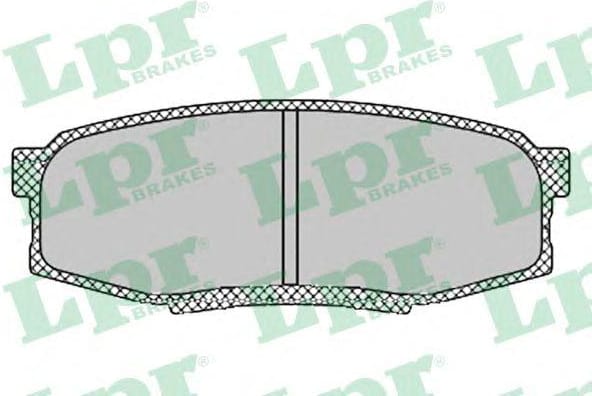LPR 05P1419 Колодки тормозные TOYOTA LAND CRUISER J200 4.5D/4.7 07-/LEXUS LX570 08- задние