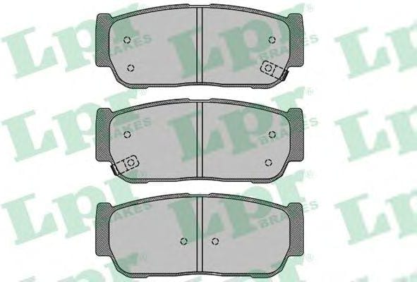 LPR 05P1504 Колодки тормозные SSANGYONG REXTON 08-/KYRON 05- задние
