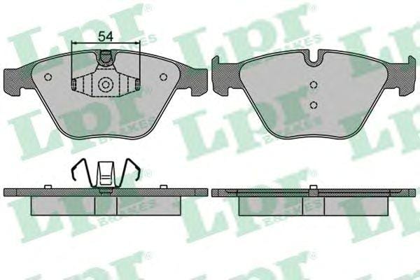 LPR 05P1509 Колодки тормозные дисковые