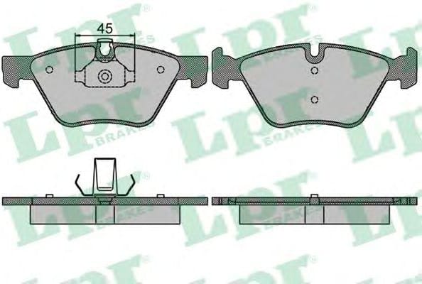 LPR 05P1512 Колодки тормозные дисковые