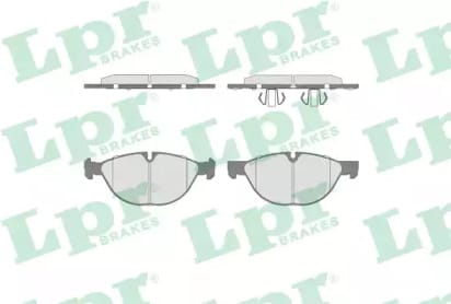 LPR 05P1518 Колодки тормозные дисковые